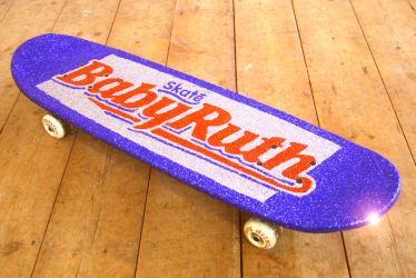 Skateboard customised Robin Rutherford