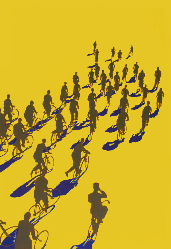 Riding Home cycling art Robin Rutherford Riding Home cycling art Robin Rutherford