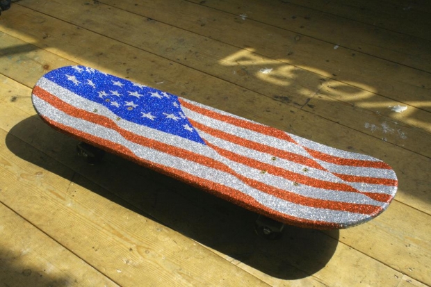 Skateboard art Stars and Stripes