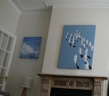 Riding Home, cycling art Robin Rutherford Riding Home, cycling art Robin Rutherford