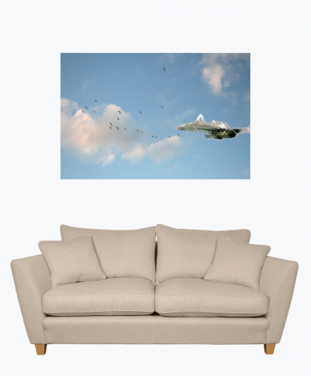 Jet skies in a room